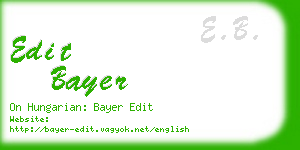 edit bayer business card